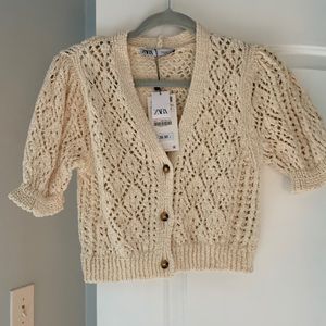 Zara cropped cardigan